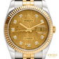 Rolex Datejust 36 Yellow Rolesor Gold Jubilee Computer Diamond Dial
