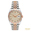 Rolex Datejust 36 Everose Rolesor Champagne Jubilee Dial Diamond Markers Watch