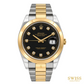 Rolex Datejust 41 Yellow Rolesor Black Diamond Dial Oyster Watch