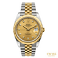 Rolex Datejust 41 Yellow Rolesor Champagne Diamond Dial