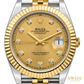 Rolex Datejust 41 Yellow Rolesor Champagne Diamond Dial
