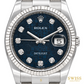 Rolex Datejust 36 White Rolesor Blue Jubilee Diamond Dial