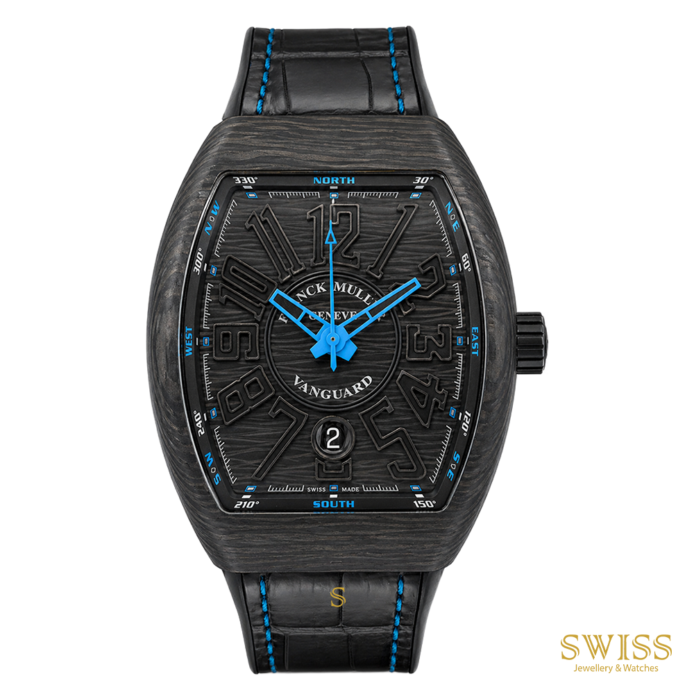 Franck Muller Vanguard Carbon Blue Automatic Watch