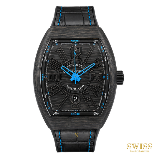 Franck Muller Vanguard Carbon Blue Automatic Watch