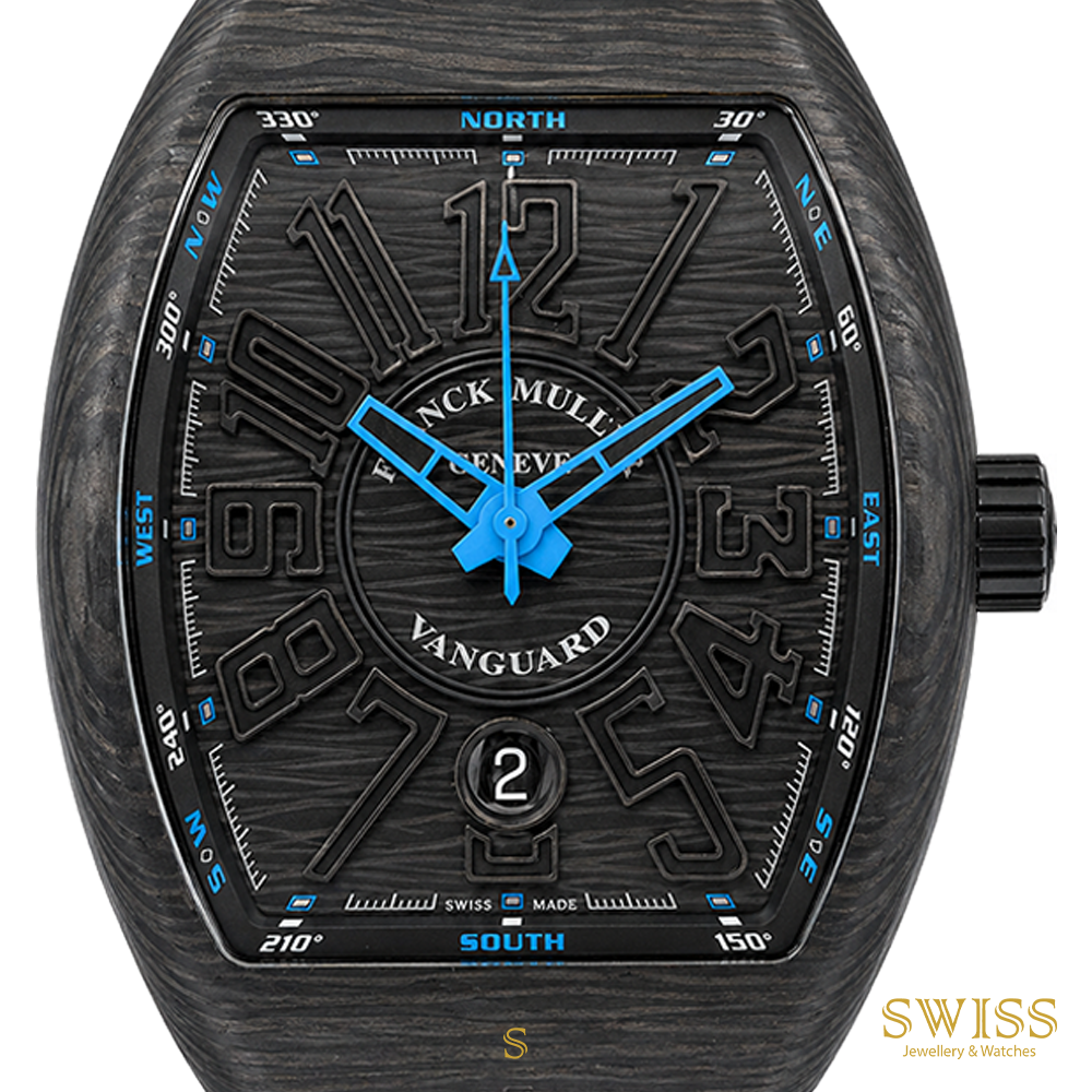 Franck Muller Vanguard Carbon Blue Automatic Watch