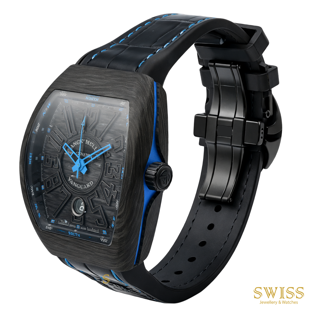 Franck Muller Vanguard Carbon Blue Automatic Watch