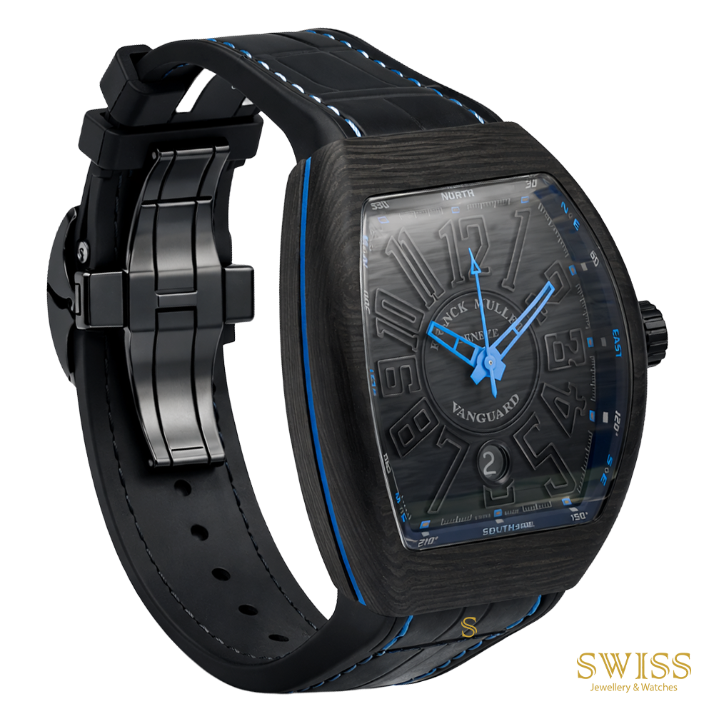 Franck Muller Vanguard Carbon Blue Automatic Watch