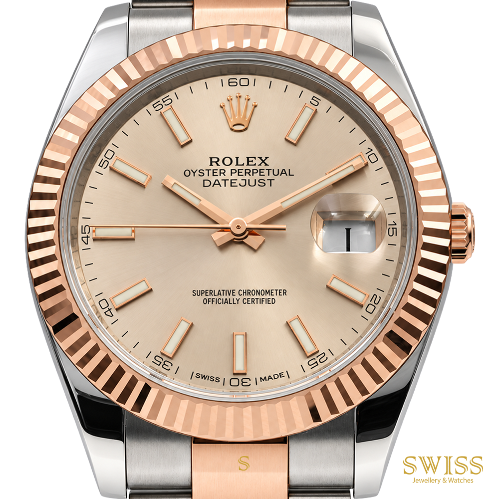 Rolex Datejust 41 Everose Rolesor Sundust Dial