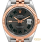 Datejust 41 Everose Rolesor Slate Grey Wimbledon Dial