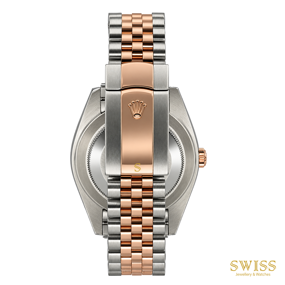 Datejust 41 Everose Rolesor Slate Grey Wimbledon Dial