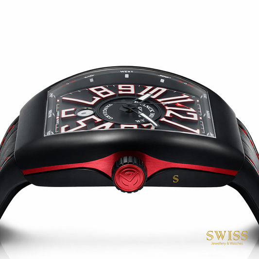 Franck Muller Vanguard Black Red Automatic Watch