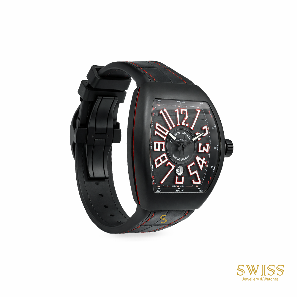 Franck Muller Vanguard Black Red Automatic Watch