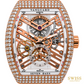 Franck Muller Vanguard Skeleton Diamond Rose Gold Watch