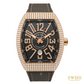 Franck Muller Vanguard Diamond Black Dial Rose Gold Watch
