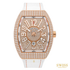 Franck Muller Vanguard Full Diamond Rose Gold Luxury Watch