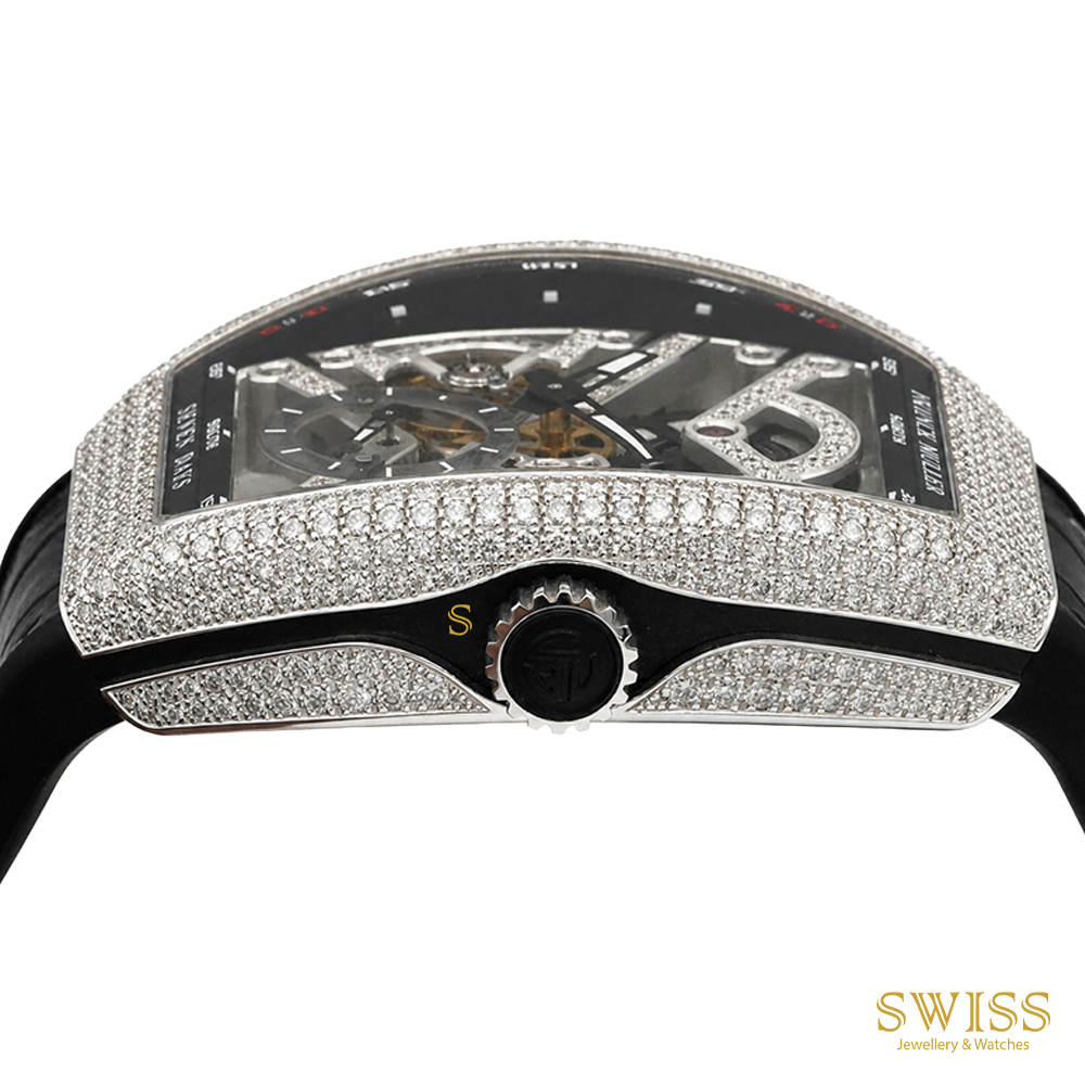 Franck Muller Vanguard Skeleton 7 Days Diamond Watch