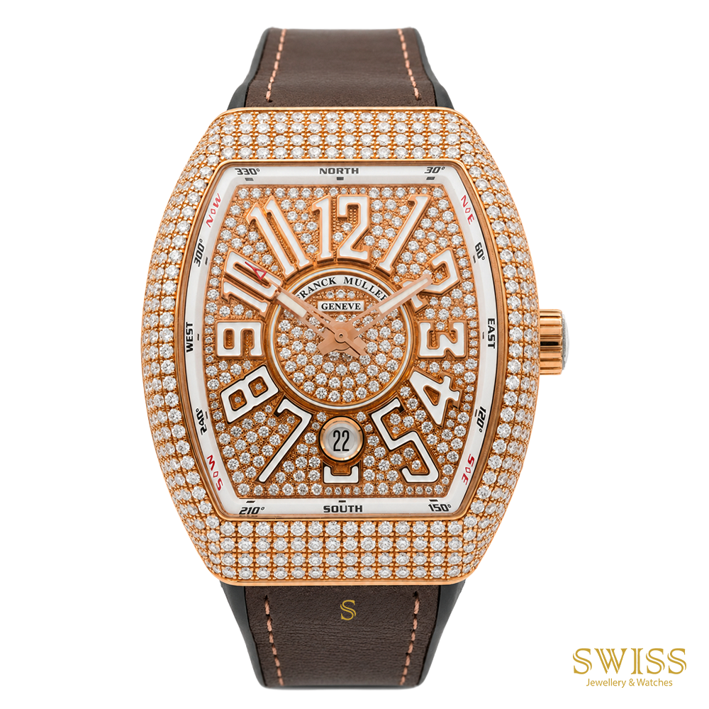 Franck Muller Vanguard Diamond Automatic Rose Gold Watch