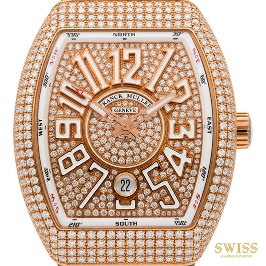 Franck Muller Vanguard Diamond Automatic Rose Gold Watch