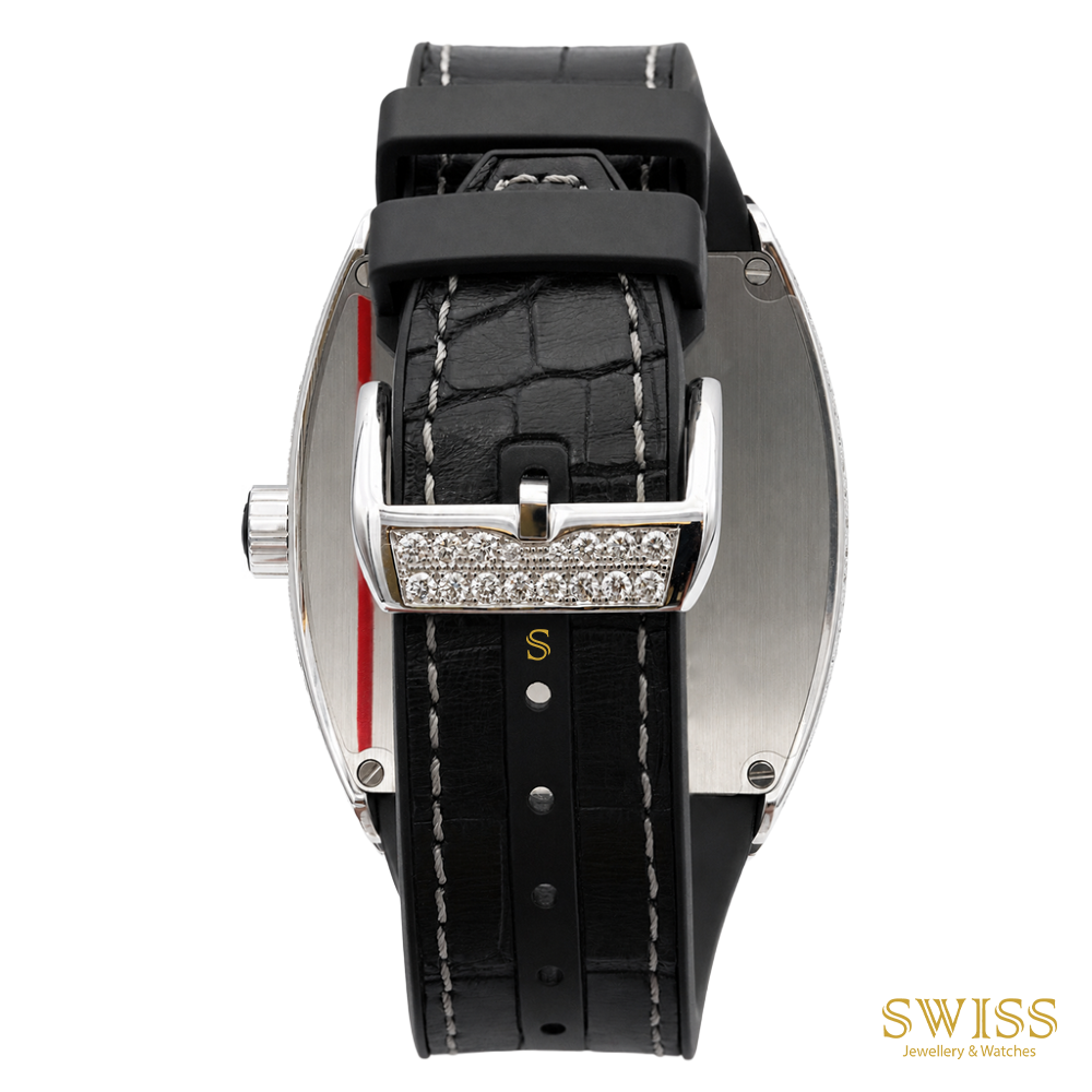 Franck Muller Vanguard Diamond Steel Automatic Watch