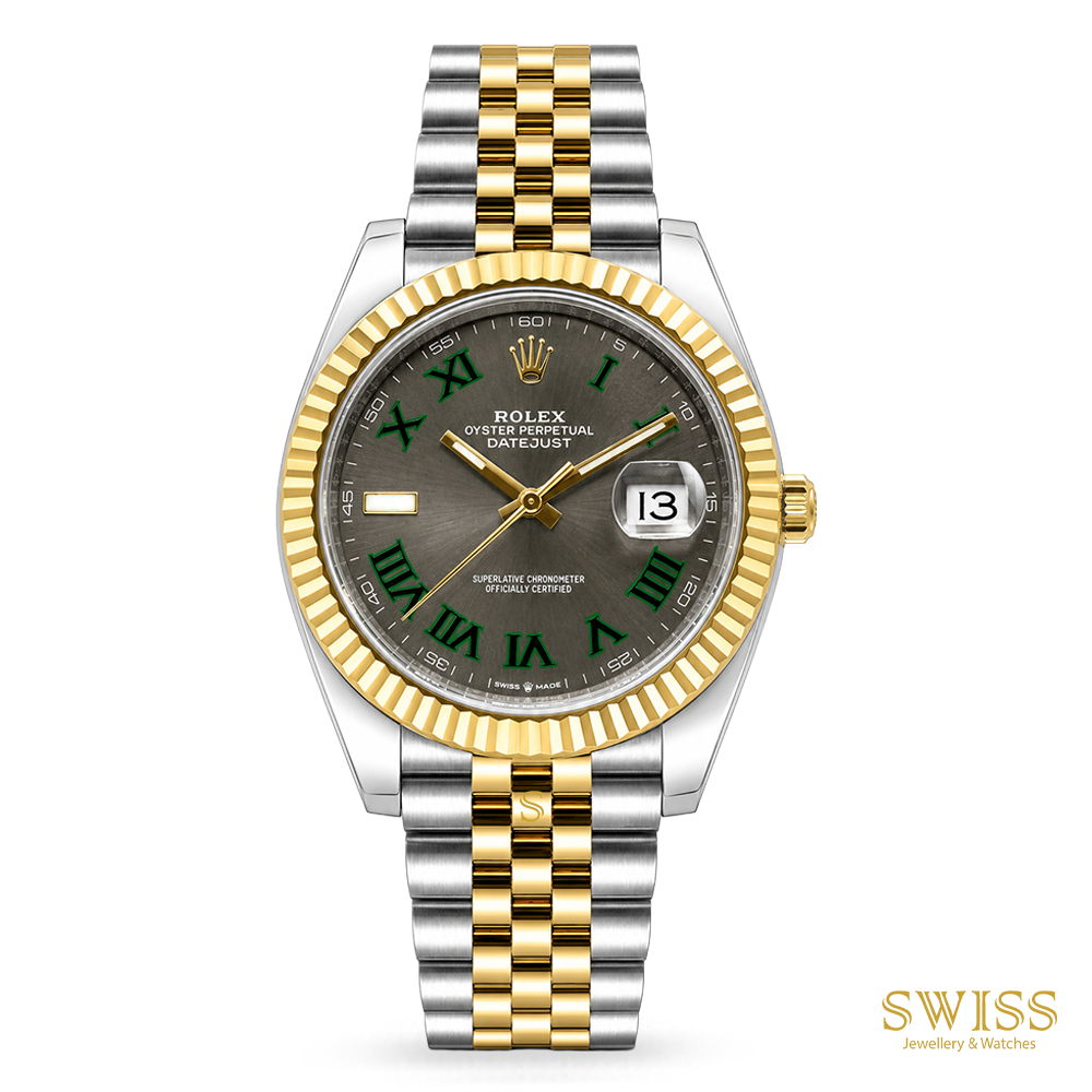 Rolex Datejust 41 Wimbledon Jubilee Gold Steel
