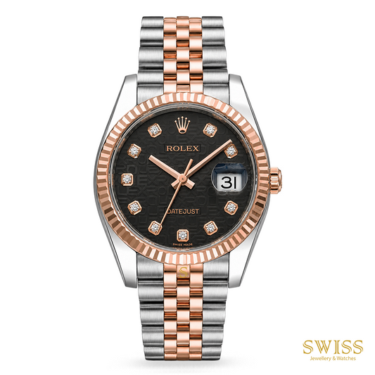 Rolex Datejust 36 Everose Diamond Dial Jubilee