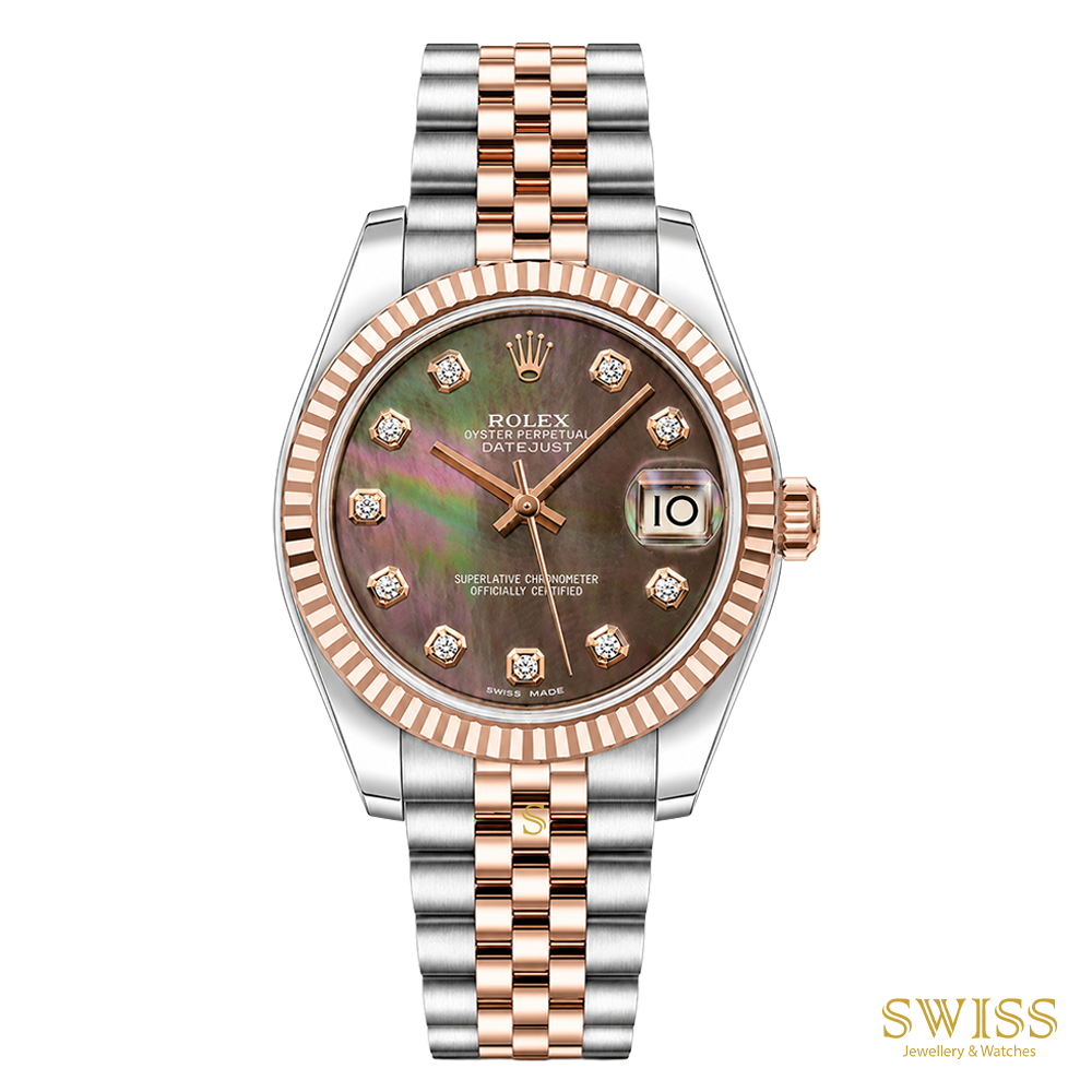 Rolex Datejust 31 MOP Diamond Everose Jubilee