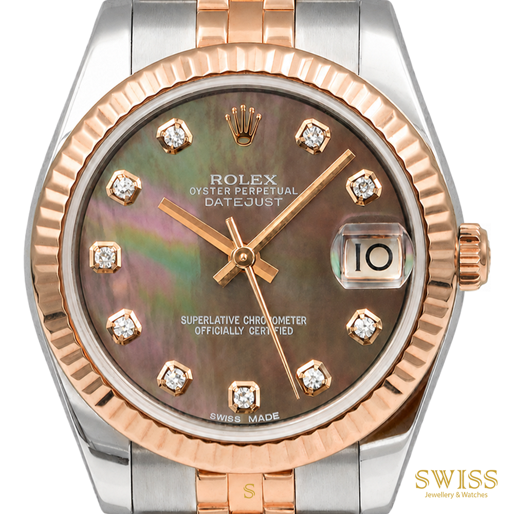 Rolex Datejust 31 MOP Diamond Everose Jubilee