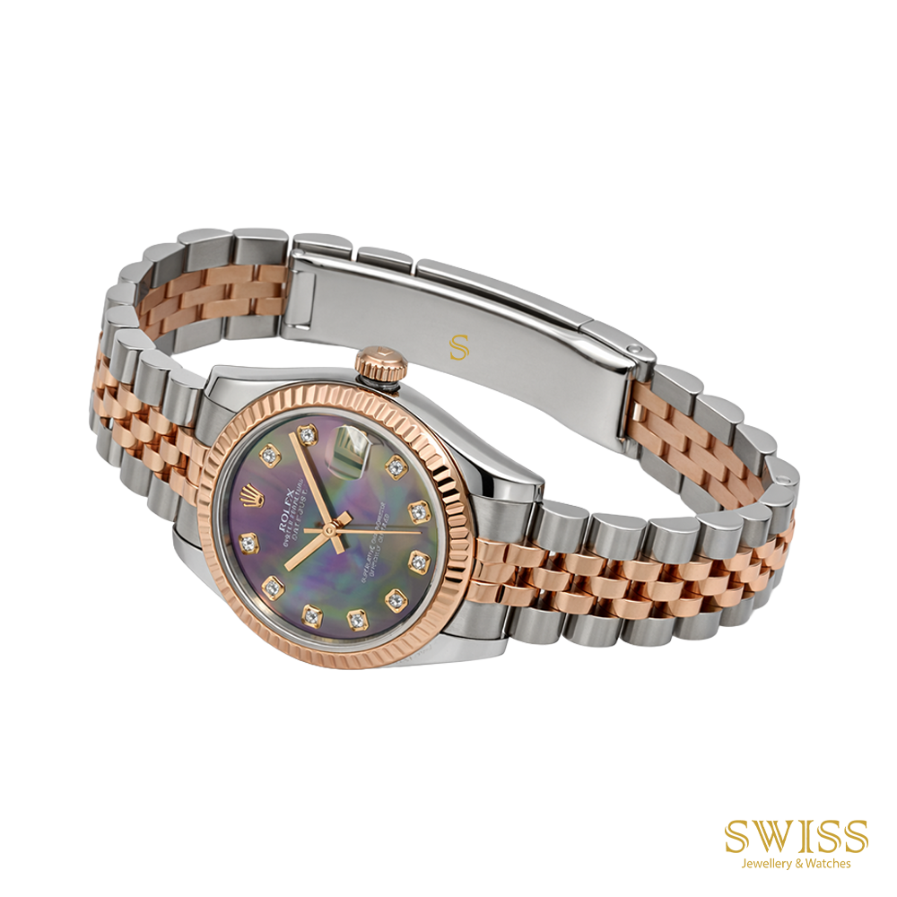 Rolex Datejust 31 MOP Diamond Everose Jubilee