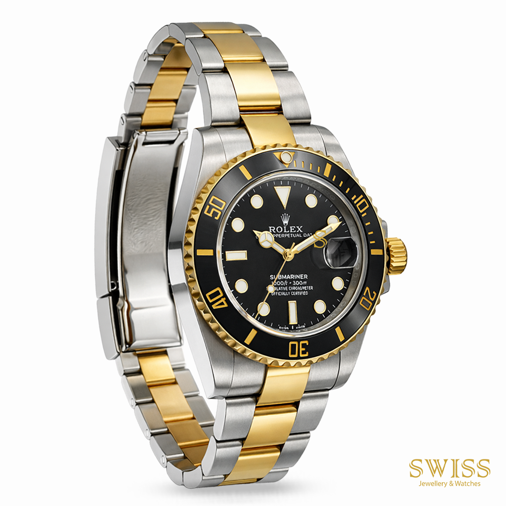 Rolex Submariner Date Steel Gold Black Dial