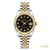 Rolex Lady Datejust Black Diamond Dial Jubilee