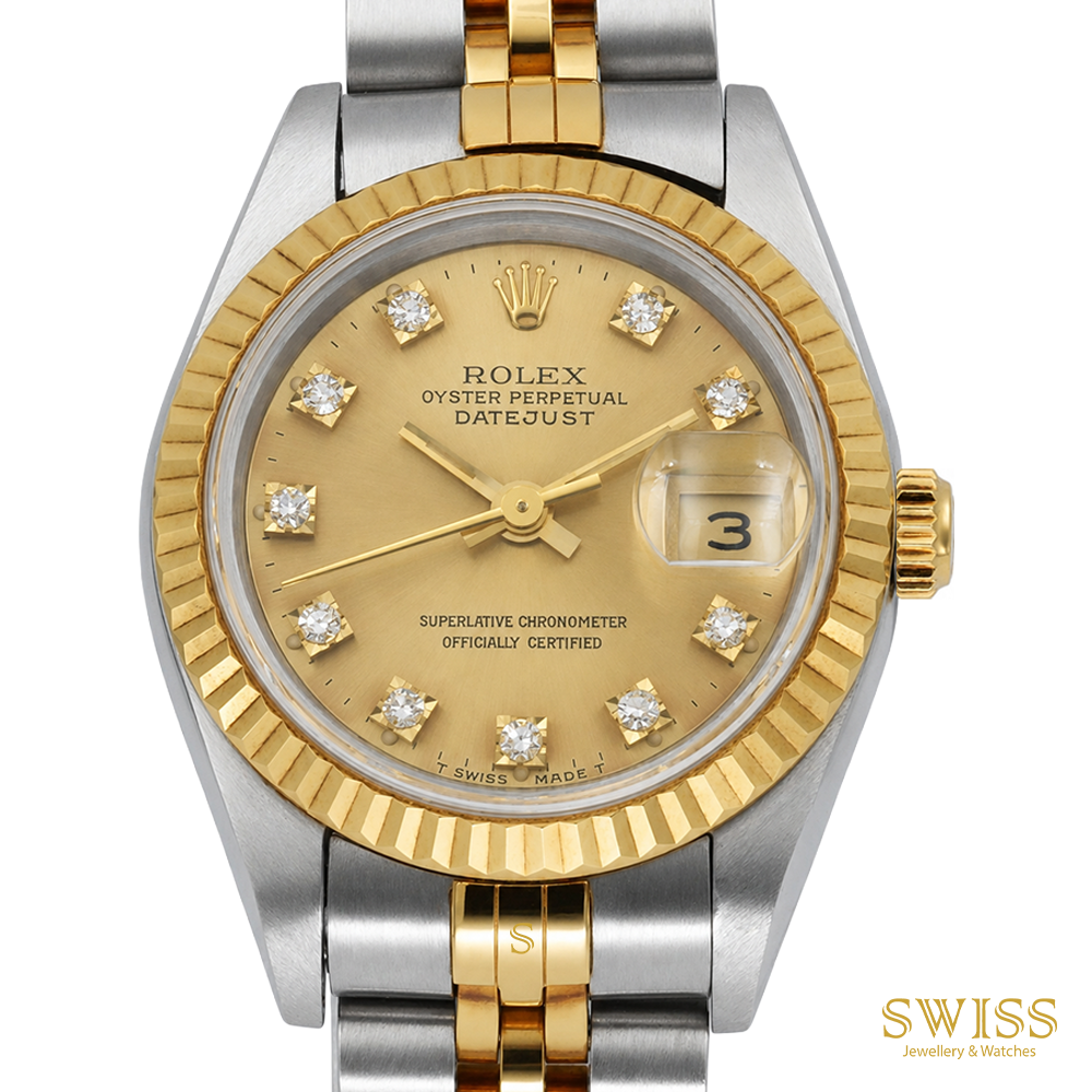 Rolex Lady Datejust Champagne Diamond Dial Jubilee