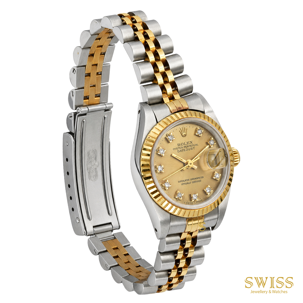 Rolex Lady Datejust Champagne Diamond Dial Jubilee
