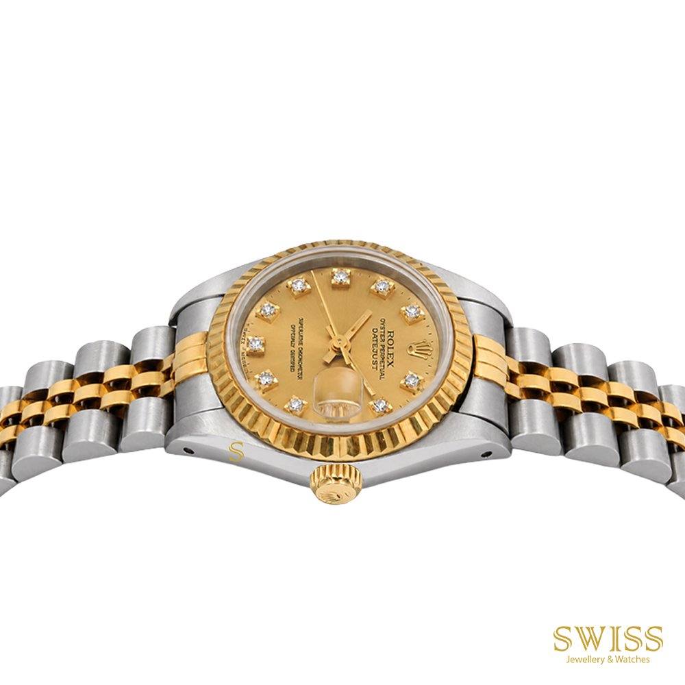 Rolex Lady Datejust Champagne Diamond Dial Jubilee