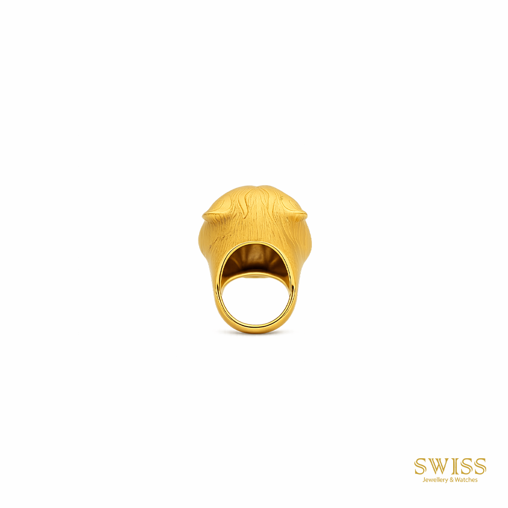 Carrera y Carrera Panther Head Gold Ring DA11902